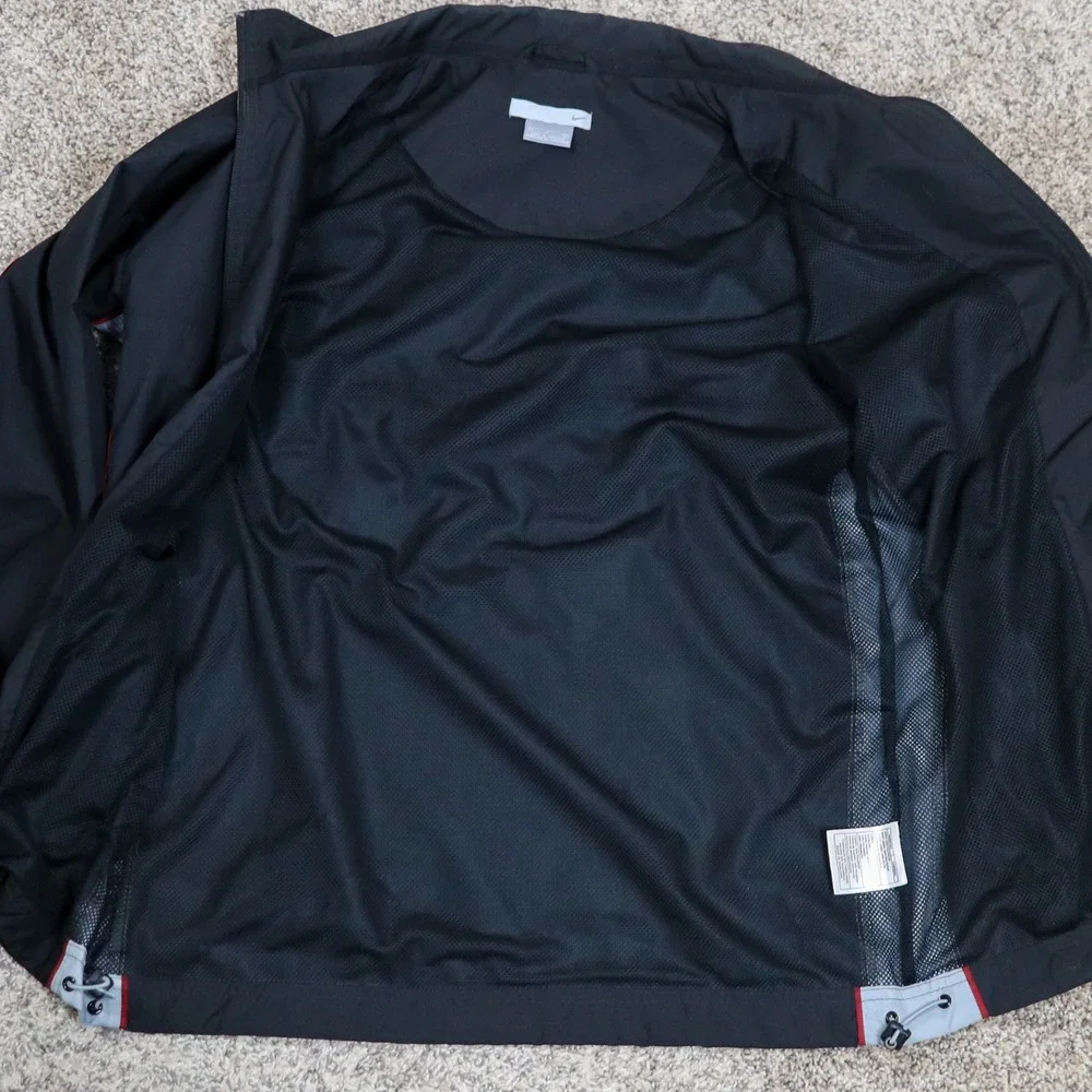 Vintage Nike 72 Track Jacket Mens Small‎ Black Full Zip Windbreaker Warm Up Y2K